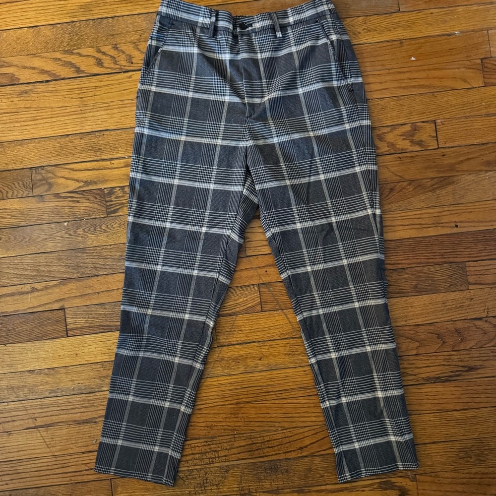 Zara Black and White Chinos